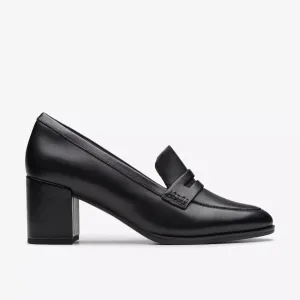 Clarks Women's Freva55 Edge Black Leather