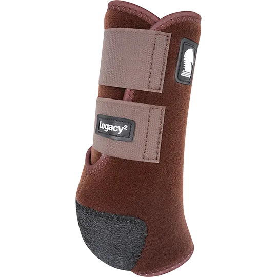 Classic Equine Legacy2 Hind Protective Boots- Chocolate