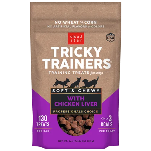 Cloud Star Tricky Trainers Soft & Chewy - Liver Dog Treats