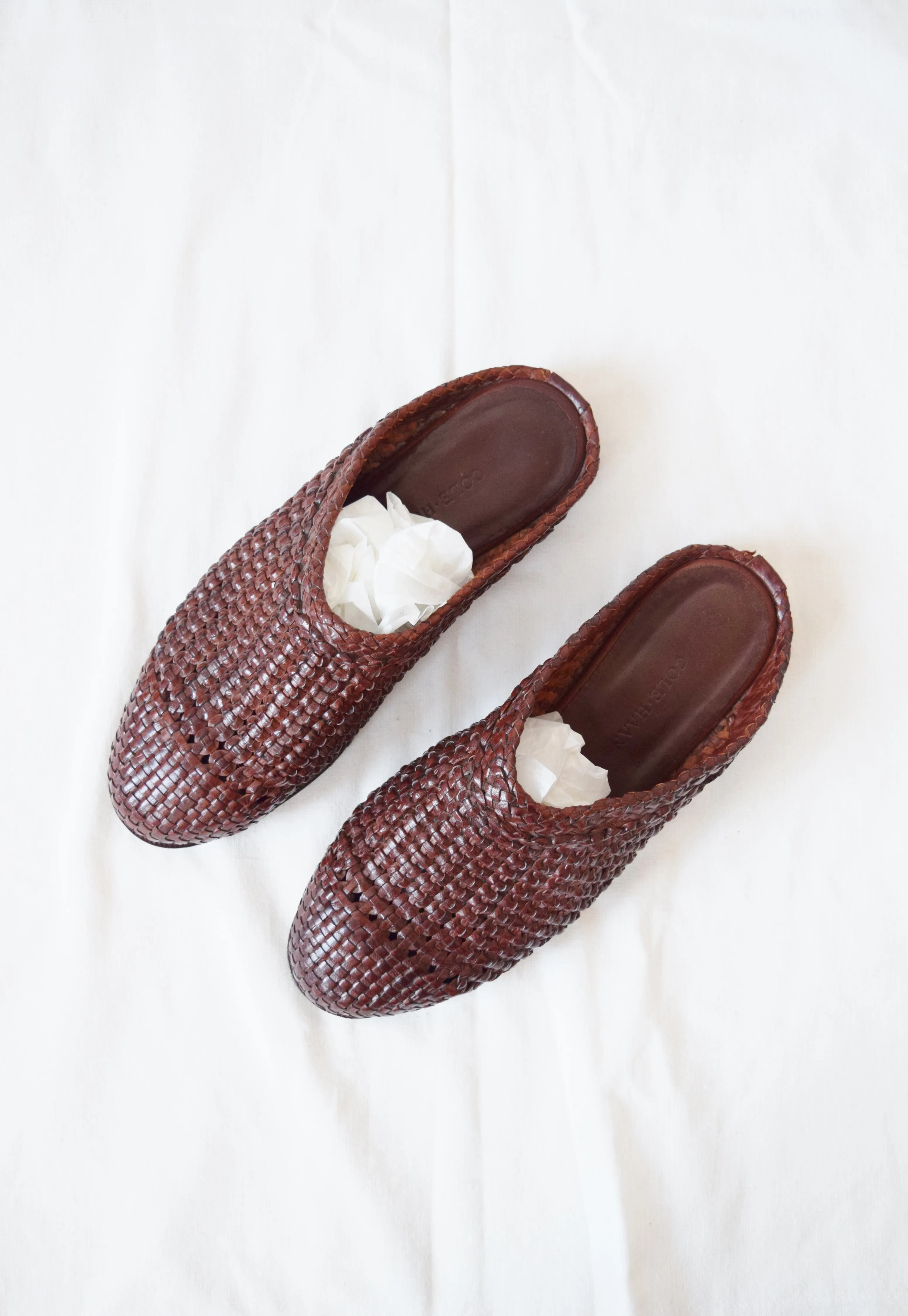 Cole Haan Indian-Style Leather Slides | Men's US 8.5, Women's 10.5