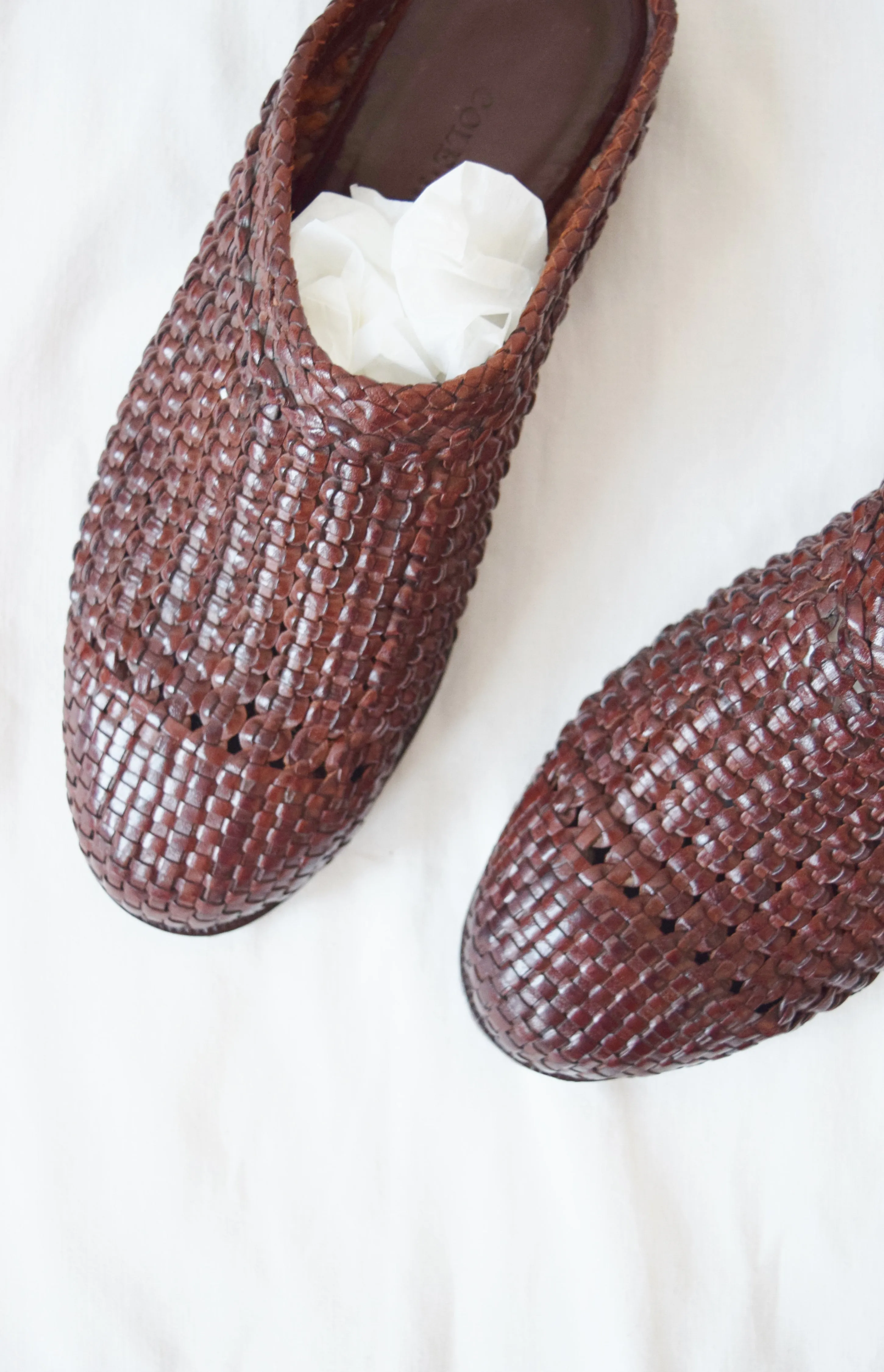 Cole Haan Indian-Style Leather Slides | Men's US 8.5, Women's 10.5