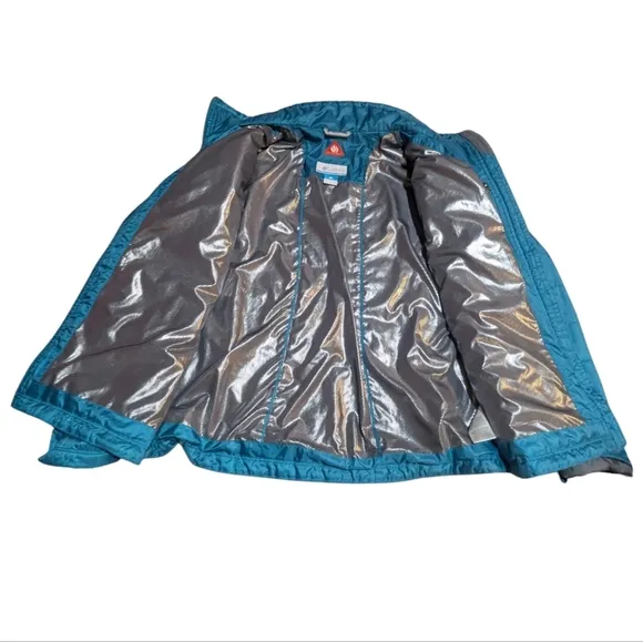 Columbia Omni Heat Blue Camo Full Zip Up Winter Jacket Men’s XL