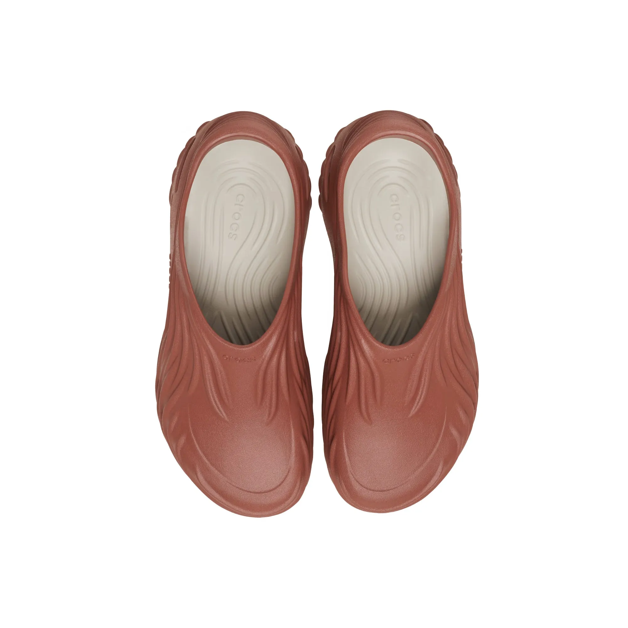 Crocs Mens Echo Wave "Rust" Sandal Clogs
