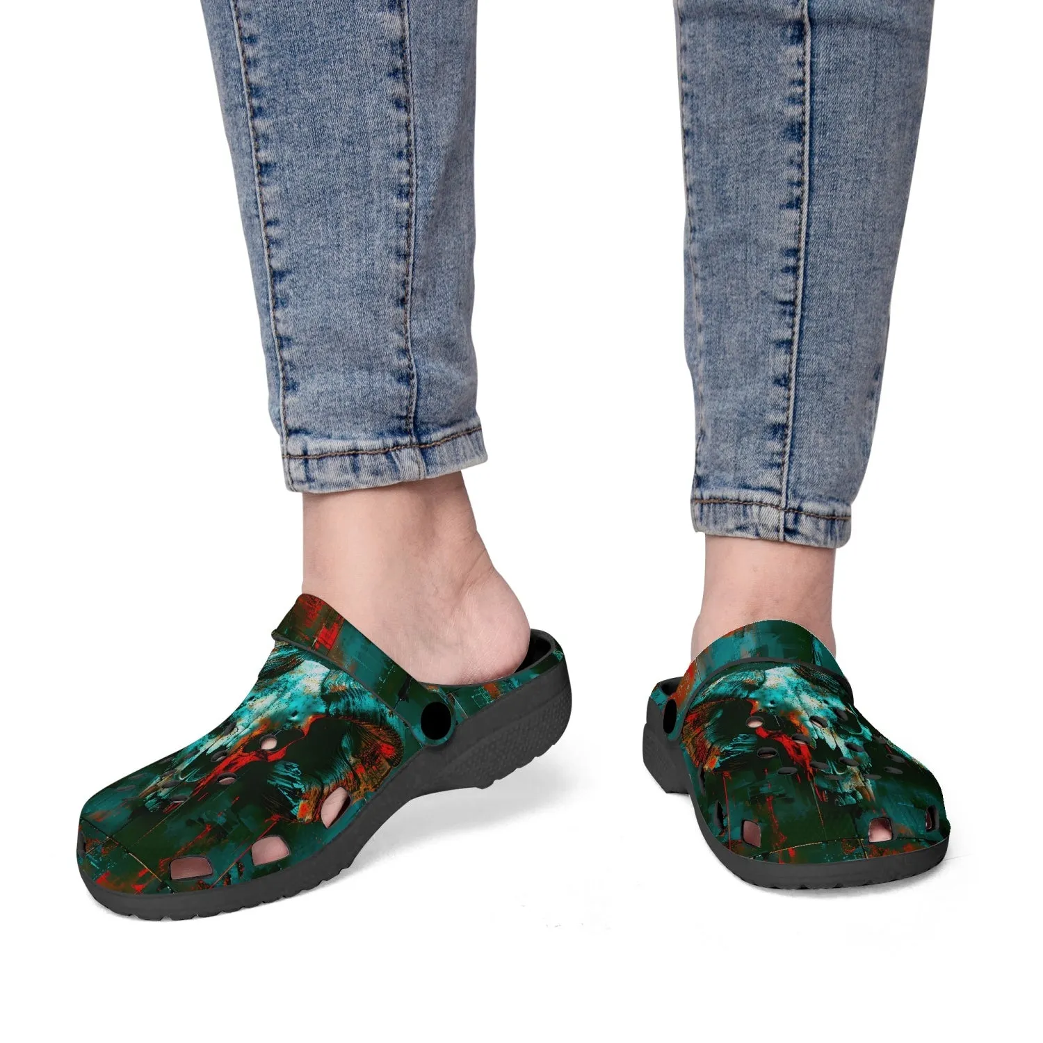 Demon Skull Rok-Clogs