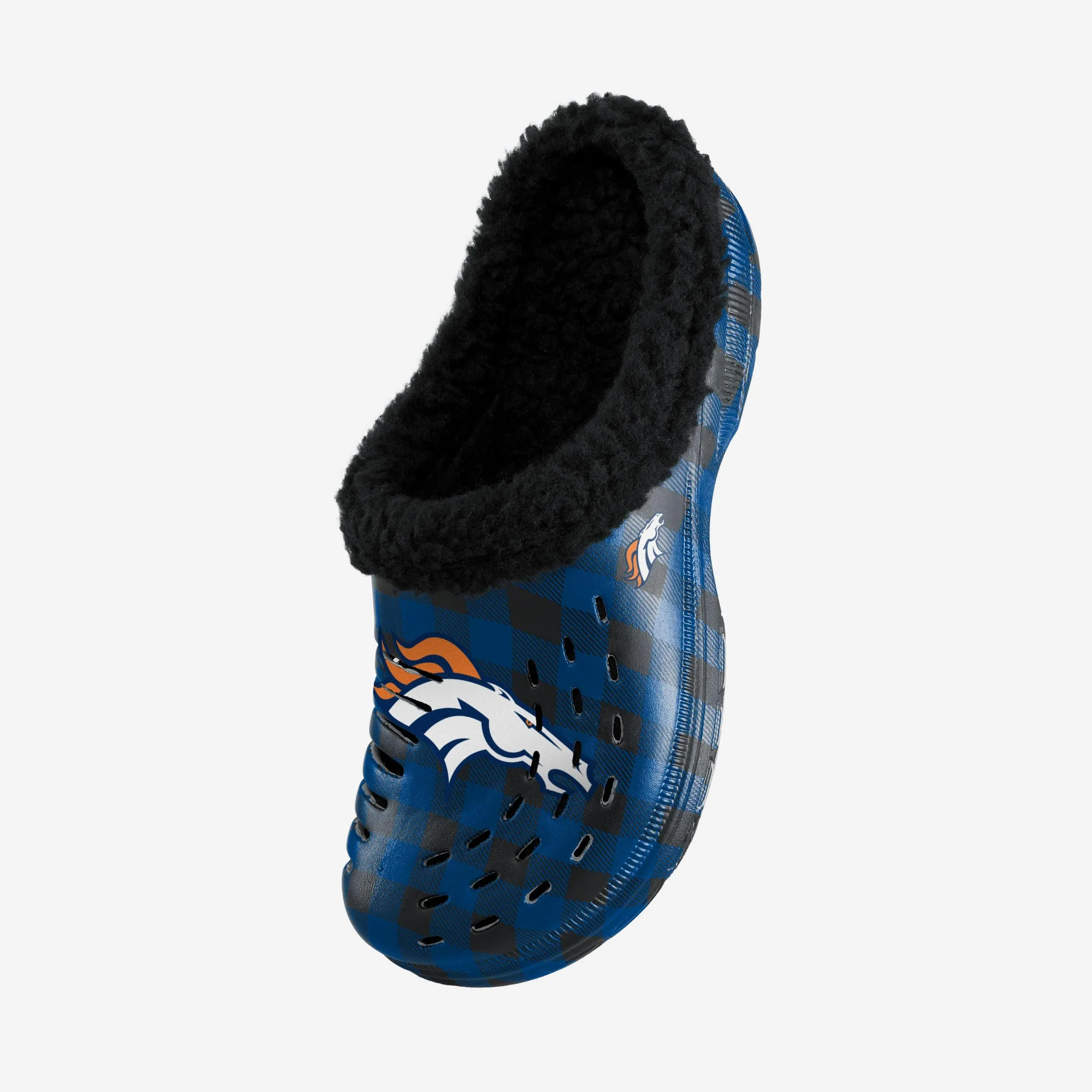 Denver Broncos Sherpa Lined Buffalo Check Clog