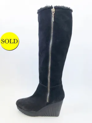 Diane Von Furstenberg Shearling Lined Boots Size 7