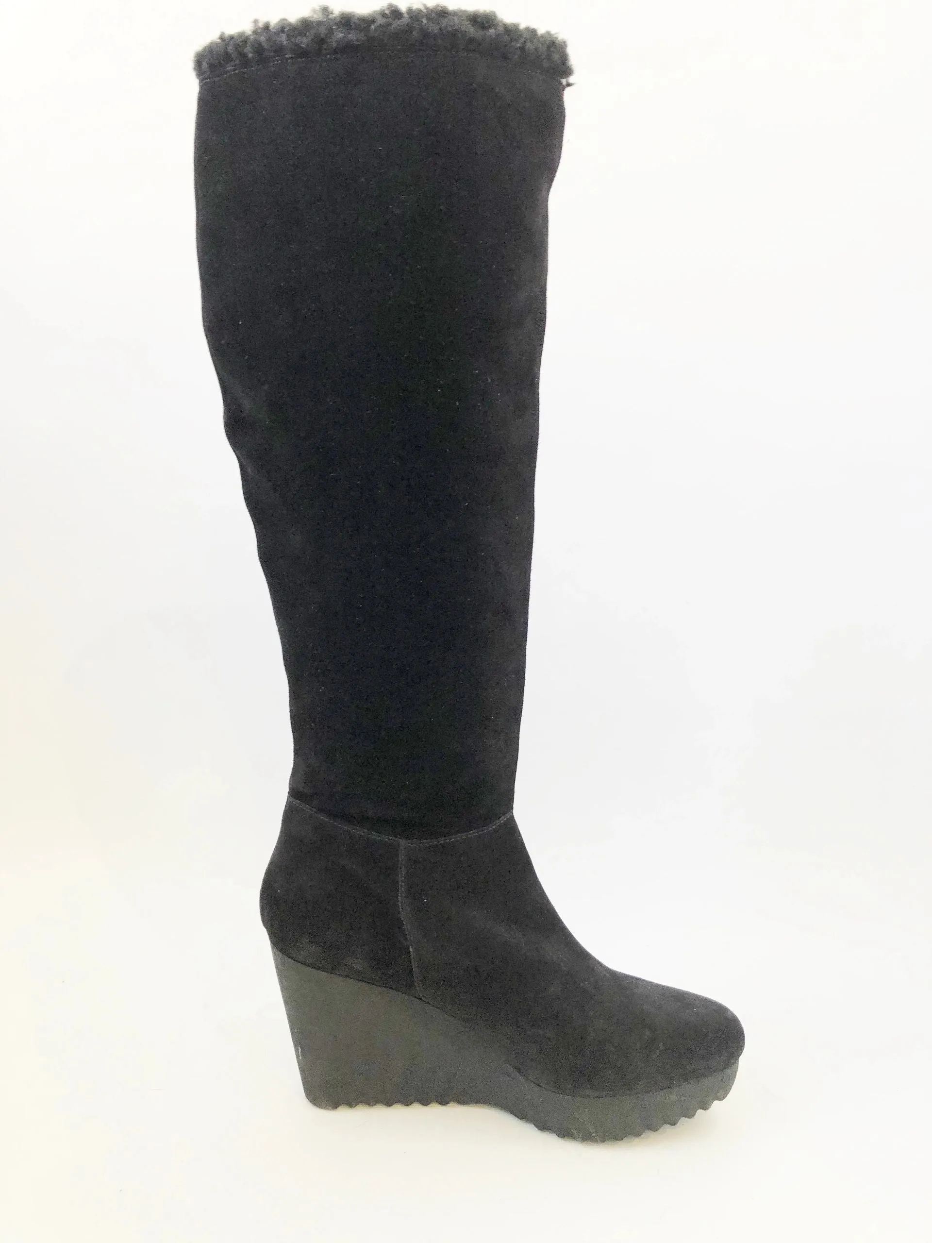 Diane Von Furstenberg Shearling Lined Boots Size 7
