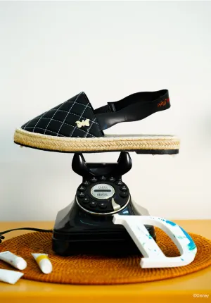 Disney Dumbo Dreams Take Flight Rounded Toe Slip Ons & Espadrilles (Black)