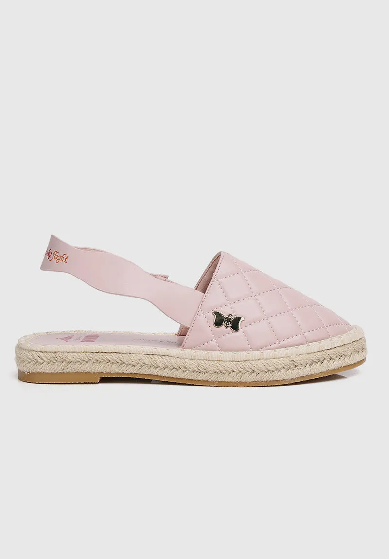 Disney Dumbo Dreams Take Flight Rounded Toe Slip Ons & Espadrilles (Pink)