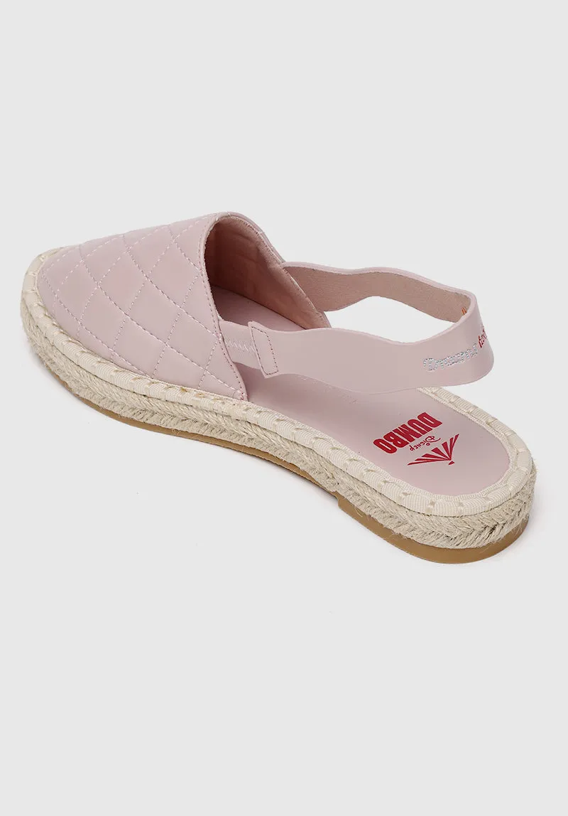 Disney Dumbo Dreams Take Flight Rounded Toe Slip Ons & Espadrilles (Pink)