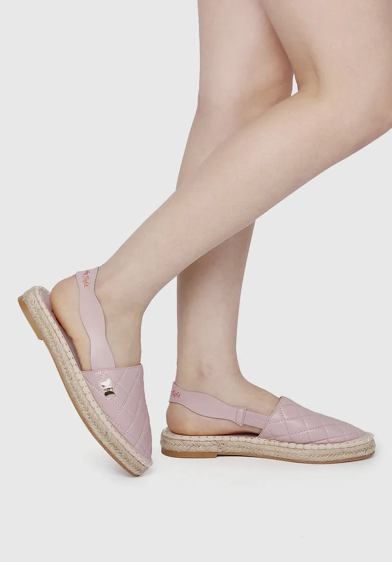 Disney Dumbo Dreams Take Flight Rounded Toe Slip Ons & Espadrilles (Pink)