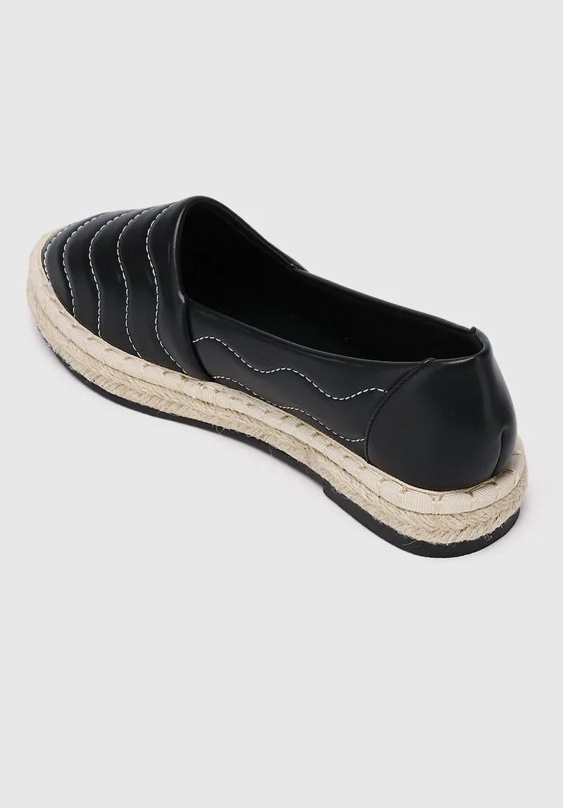 Disney Dumbo Little Side Kick Rounded Toe Slip Ons & Espadrilles (Black)