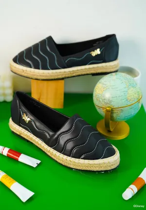Disney Dumbo Little Side Kick Rounded Toe Slip Ons & Espadrilles (Black)