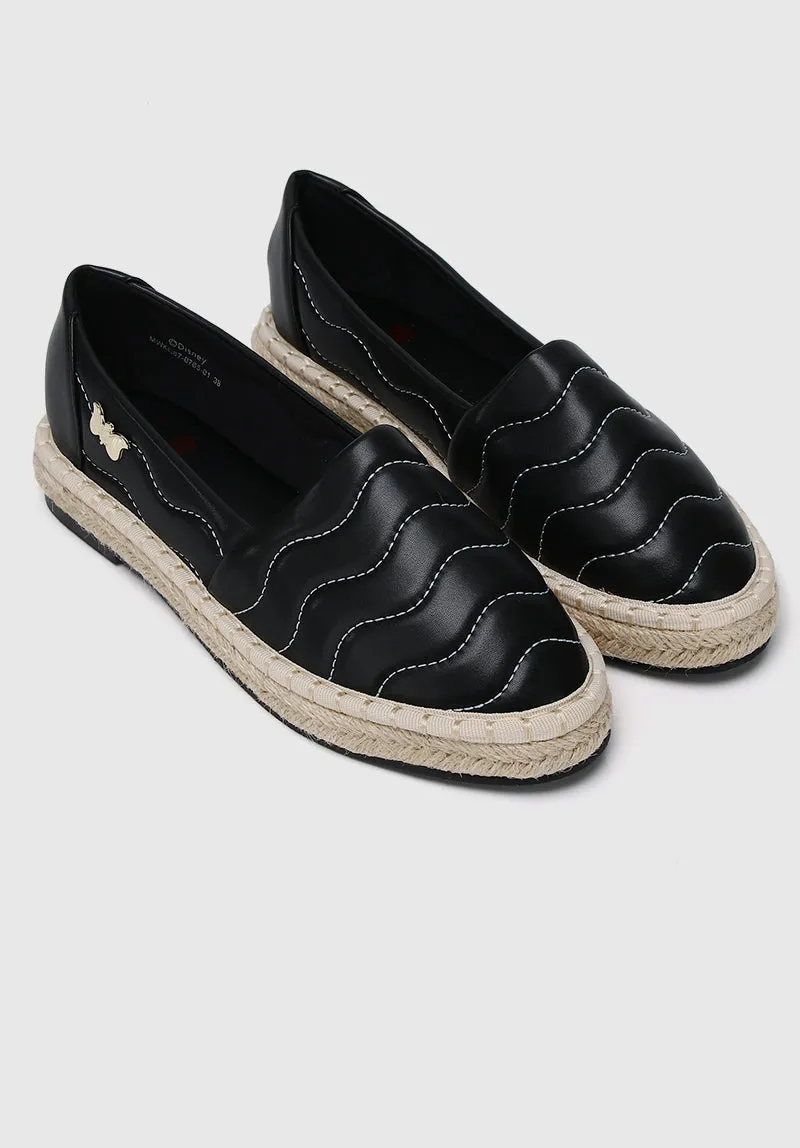 Disney Dumbo Little Side Kick Rounded Toe Slip Ons & Espadrilles (Black)