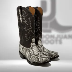 Dj8002 | Don Juan Boots Men's Rock Python Natural Diamond Toe