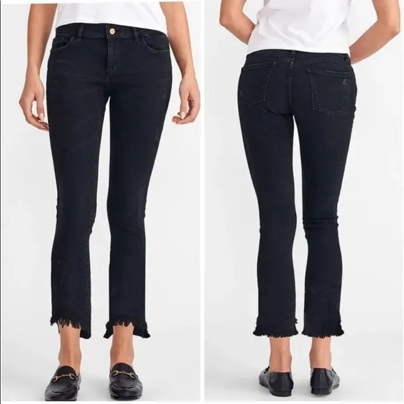 DL1961 Farrow Cropped High Rise Skinny in Montgomery Size 26