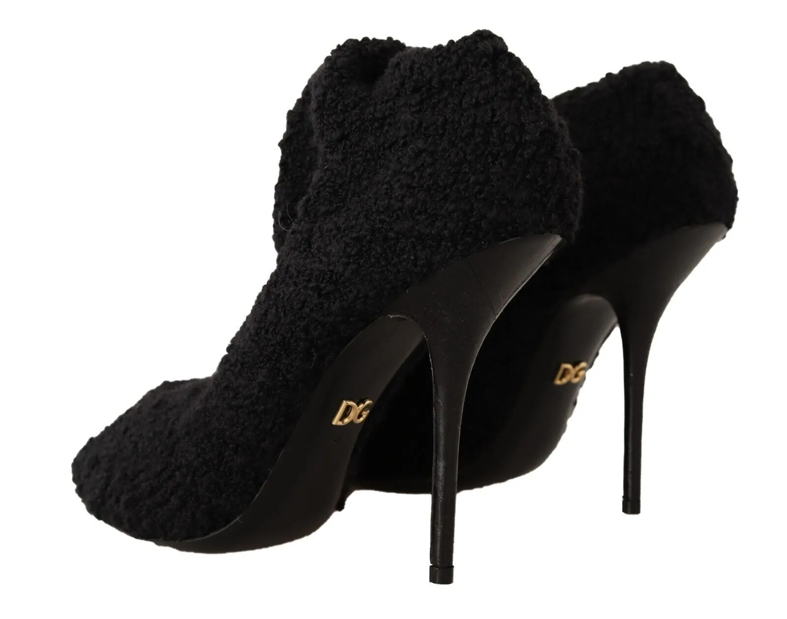 Dolce & Gabbana Black Chic Stretch Sock Boots