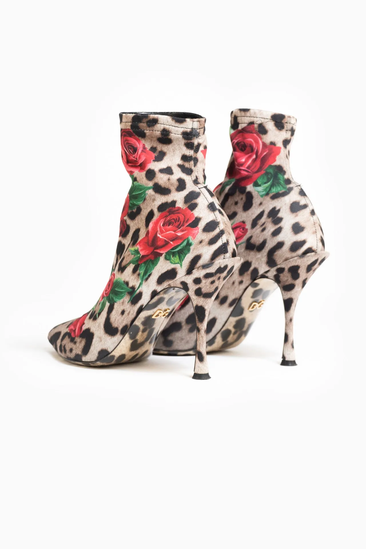Dolce&Gabbana Leopard Lycra Boots - Size 39