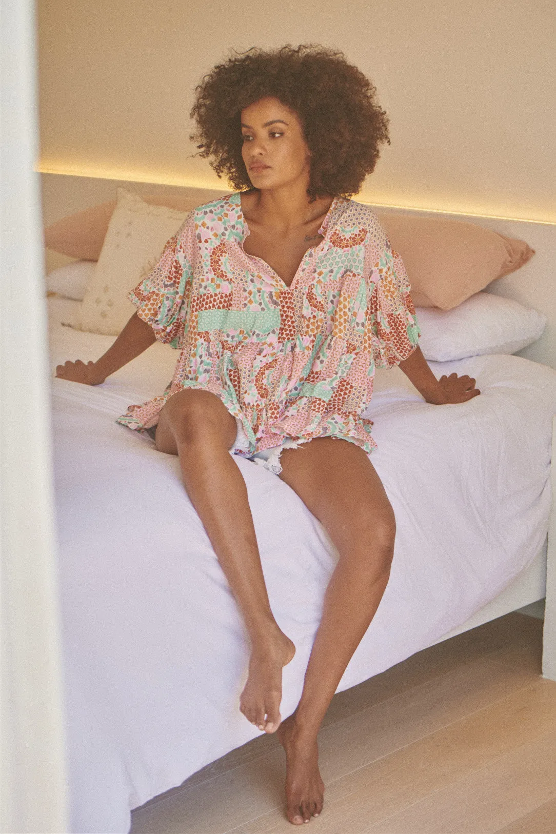 Dusty Print Adia Top