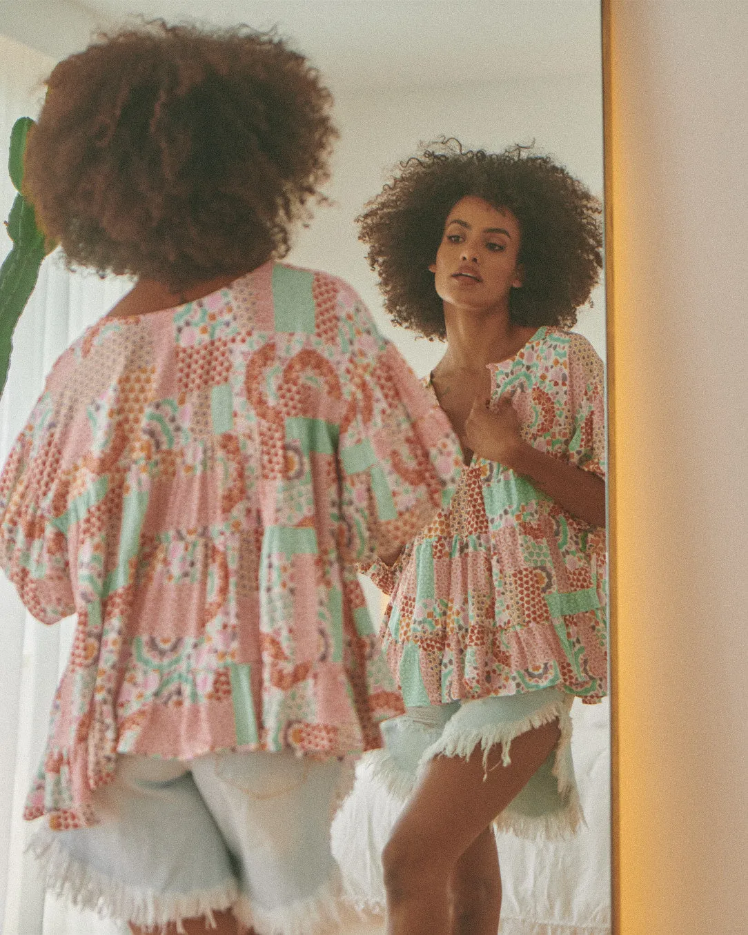 Dusty Print Adia Top