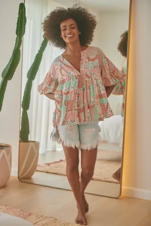 Dusty Print Adia Top