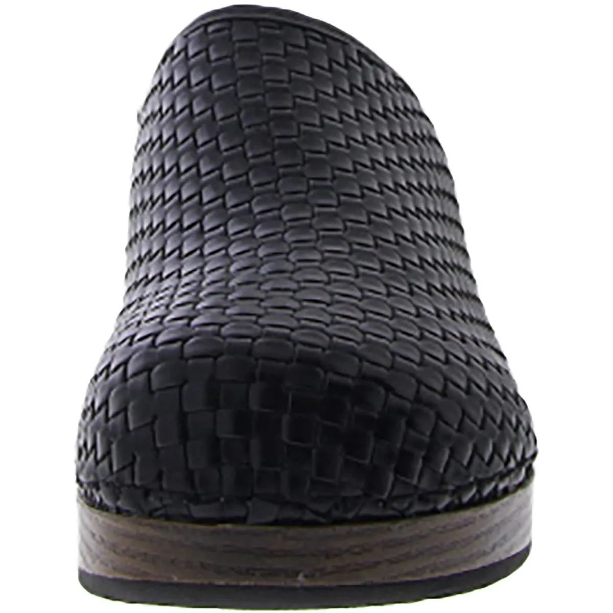 Easy Works by Easy Street Womens Soleia Faux Leather Woven Clogs