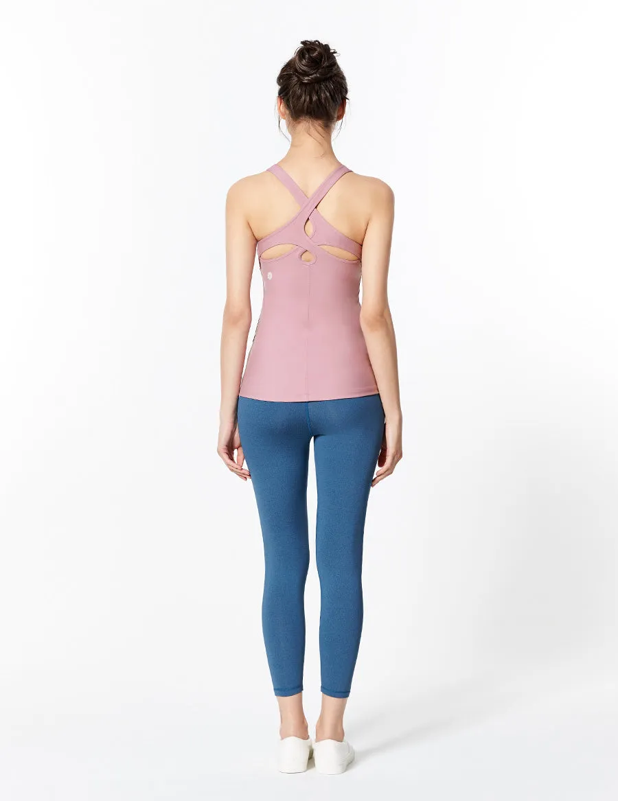 easyoga LA-VEDA Spiry Freedom Tank3 - P14 Dusty Rose Purple