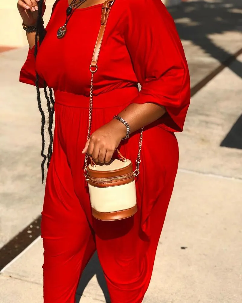 Effortless Chic Loose-Fit Long Sleeve Top and Relaxed Pants Set