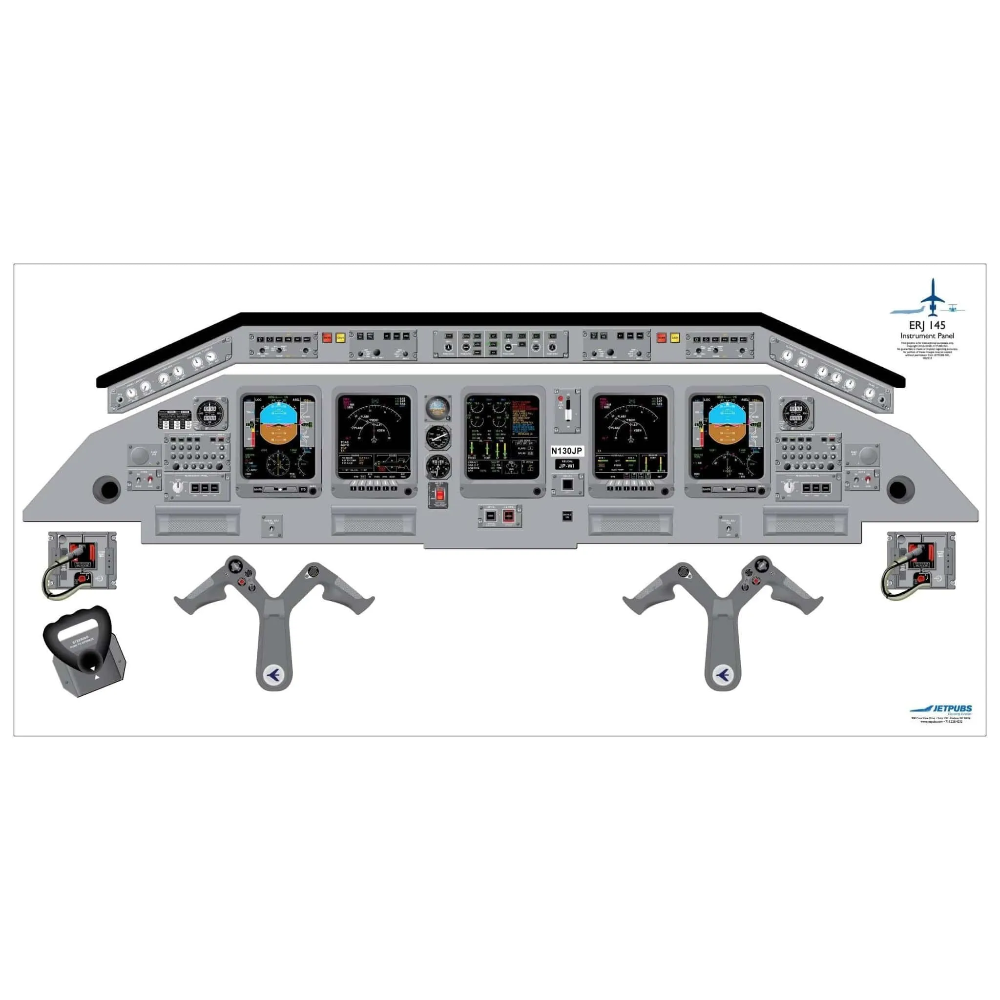 Embraer 18" x 36" Cockpit Posters