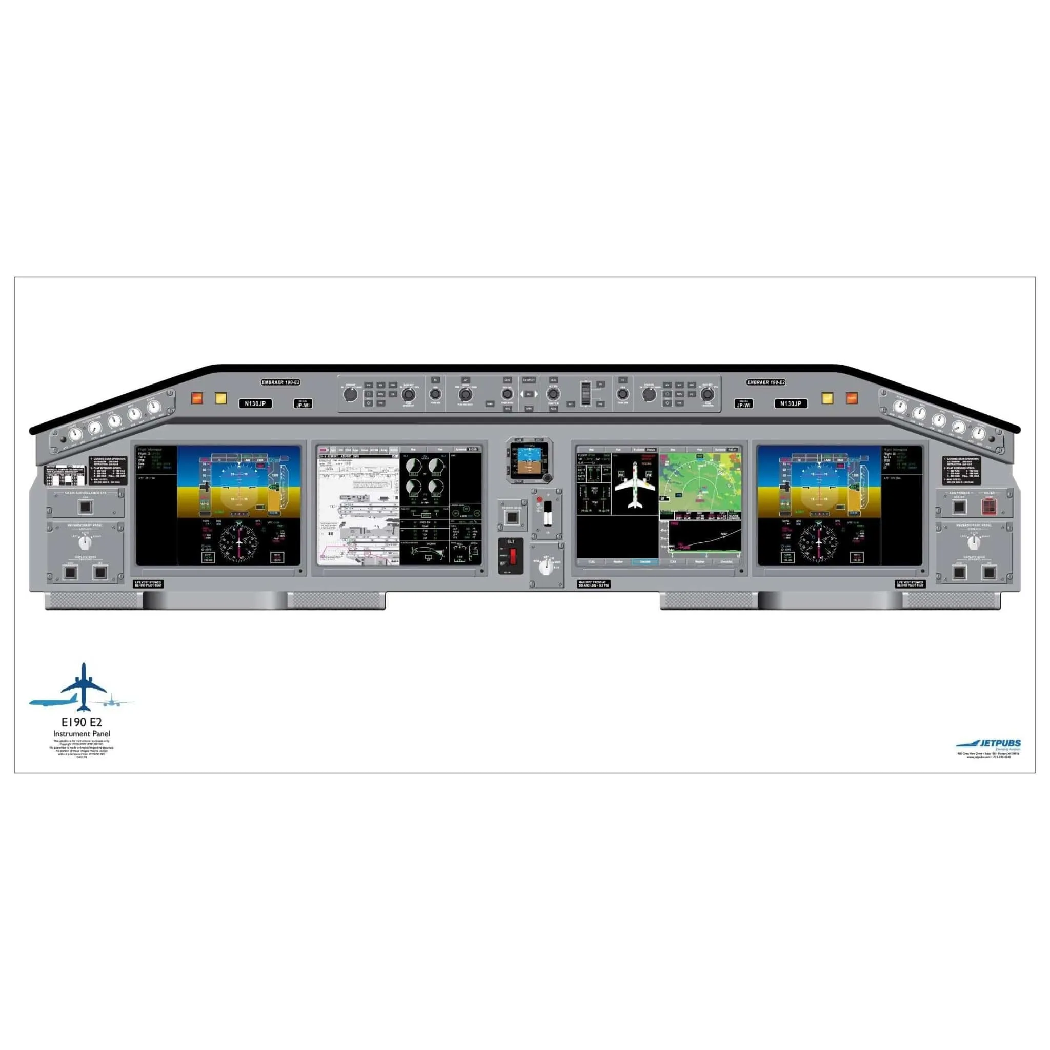 Embraer 18" x 36" Cockpit Posters