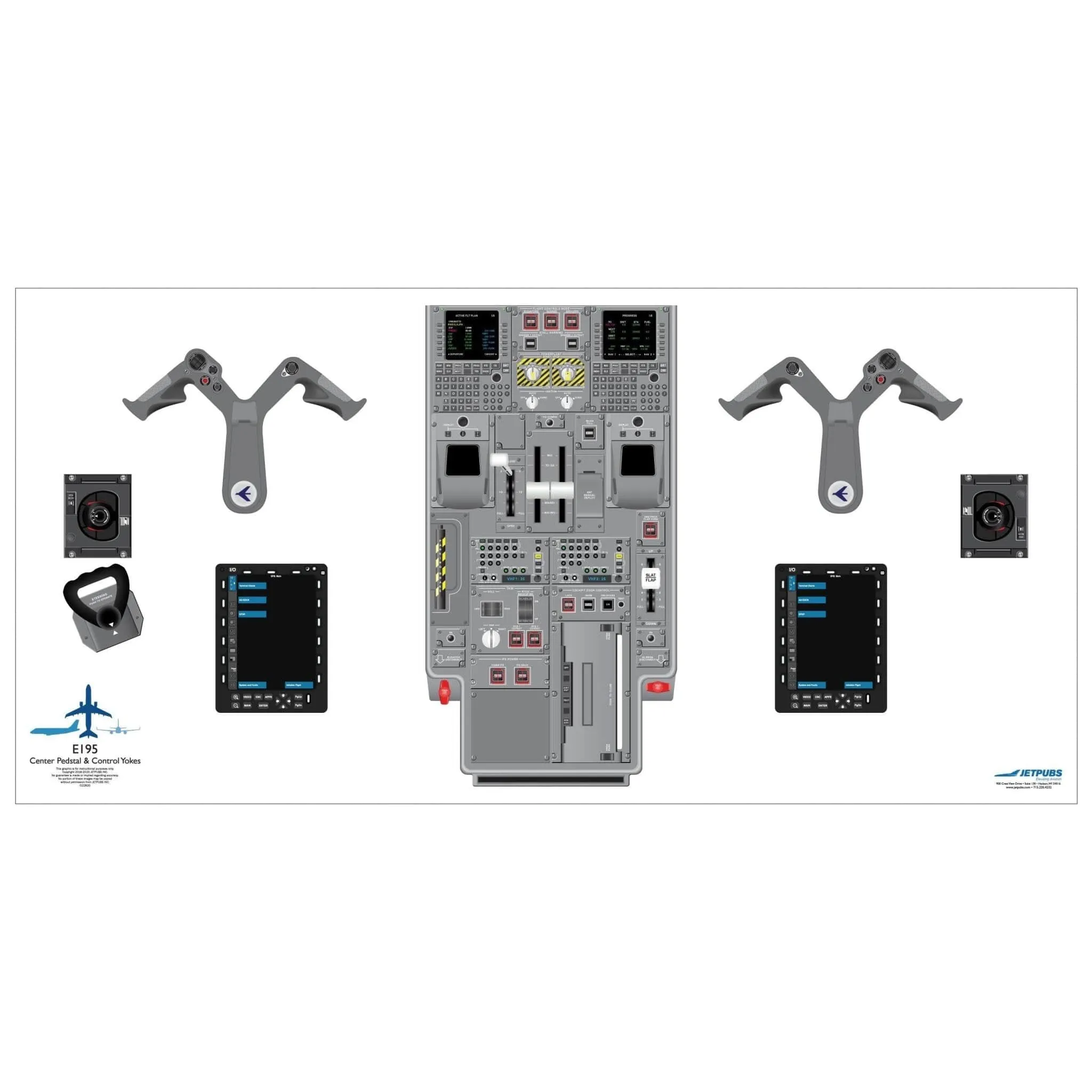 Embraer 18" x 36" Cockpit Posters
