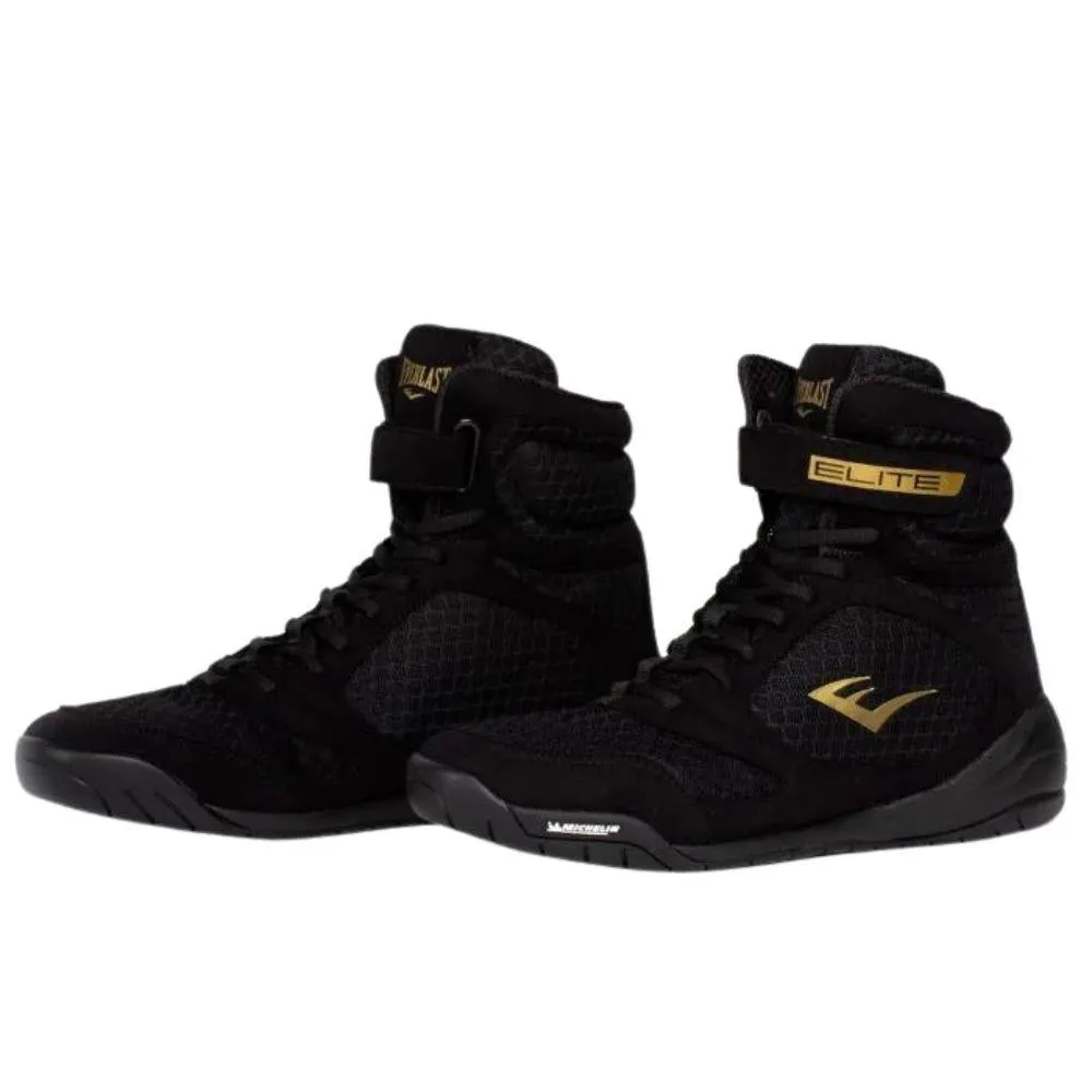 Everlast Elite 2.0 High Top Boxing Boots - Black