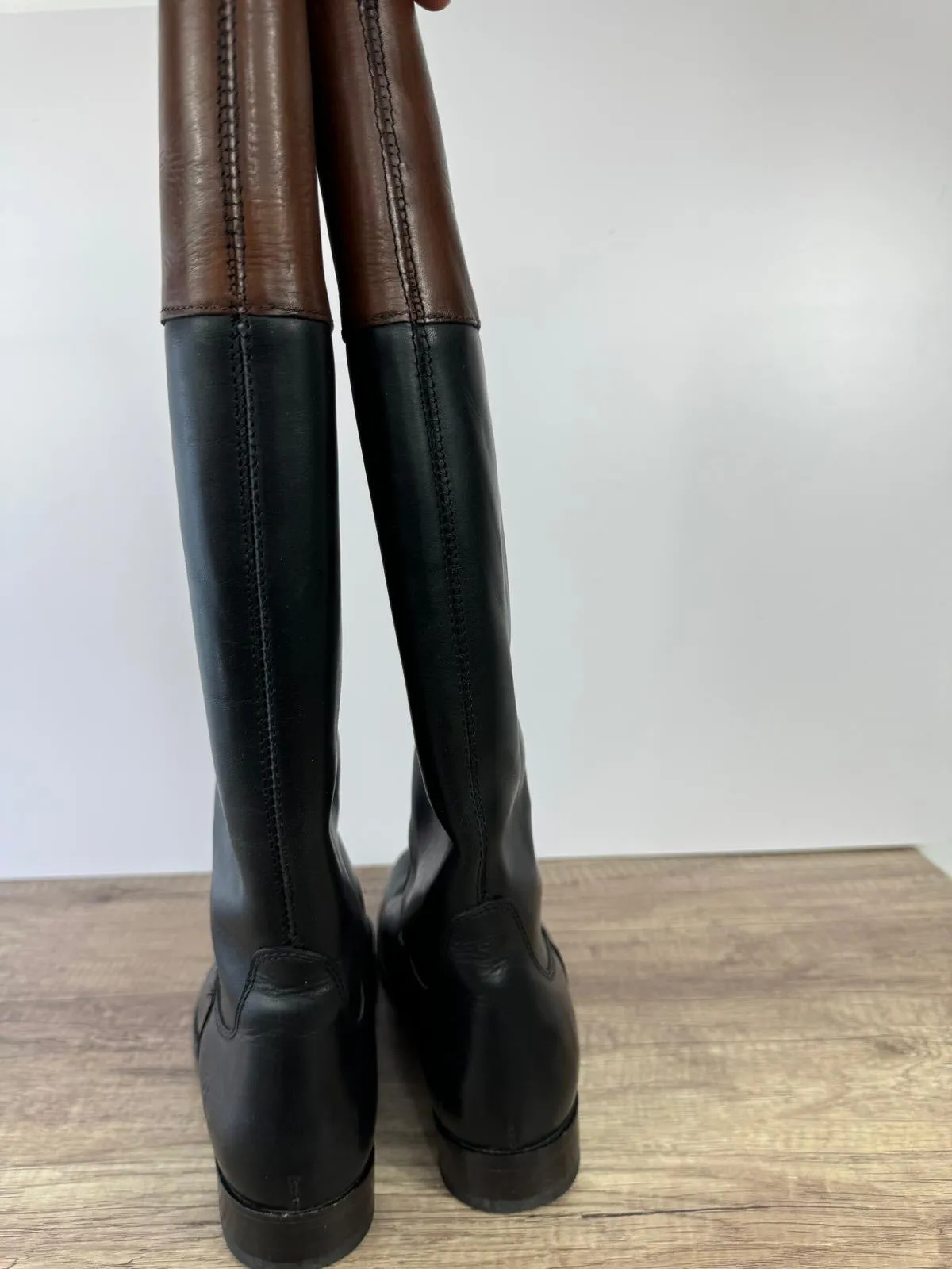 FRYE TALL MELISSA MONOGRAM RIDING BOOTS