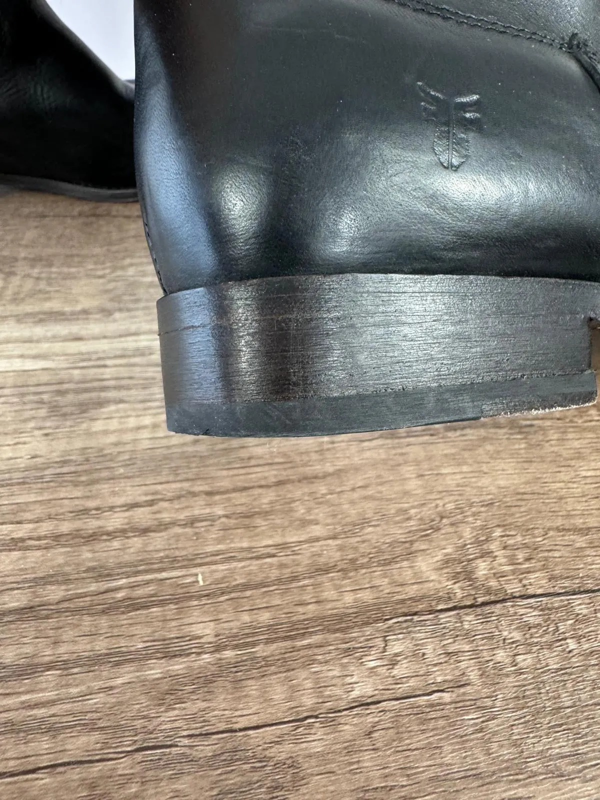 FRYE TALL MELISSA MONOGRAM RIDING BOOTS