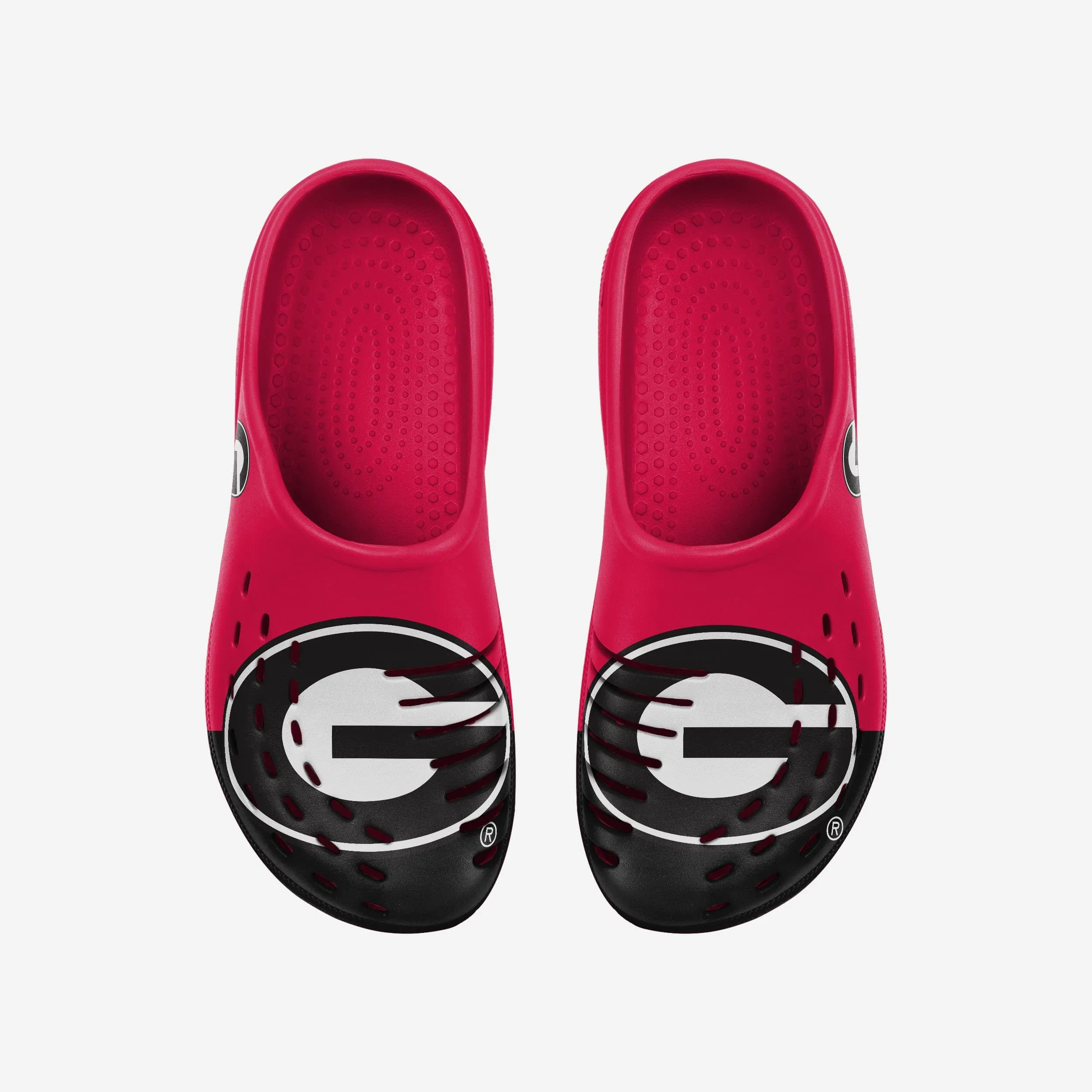 Georgia Bulldogs Colorblock Big Logo Clog