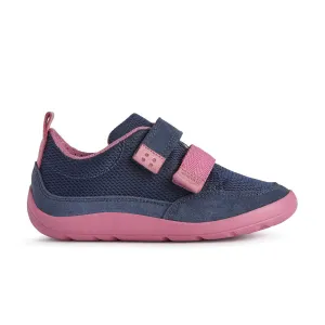 Geox J Barefeel Girl Navy/Fuchsia Trainers