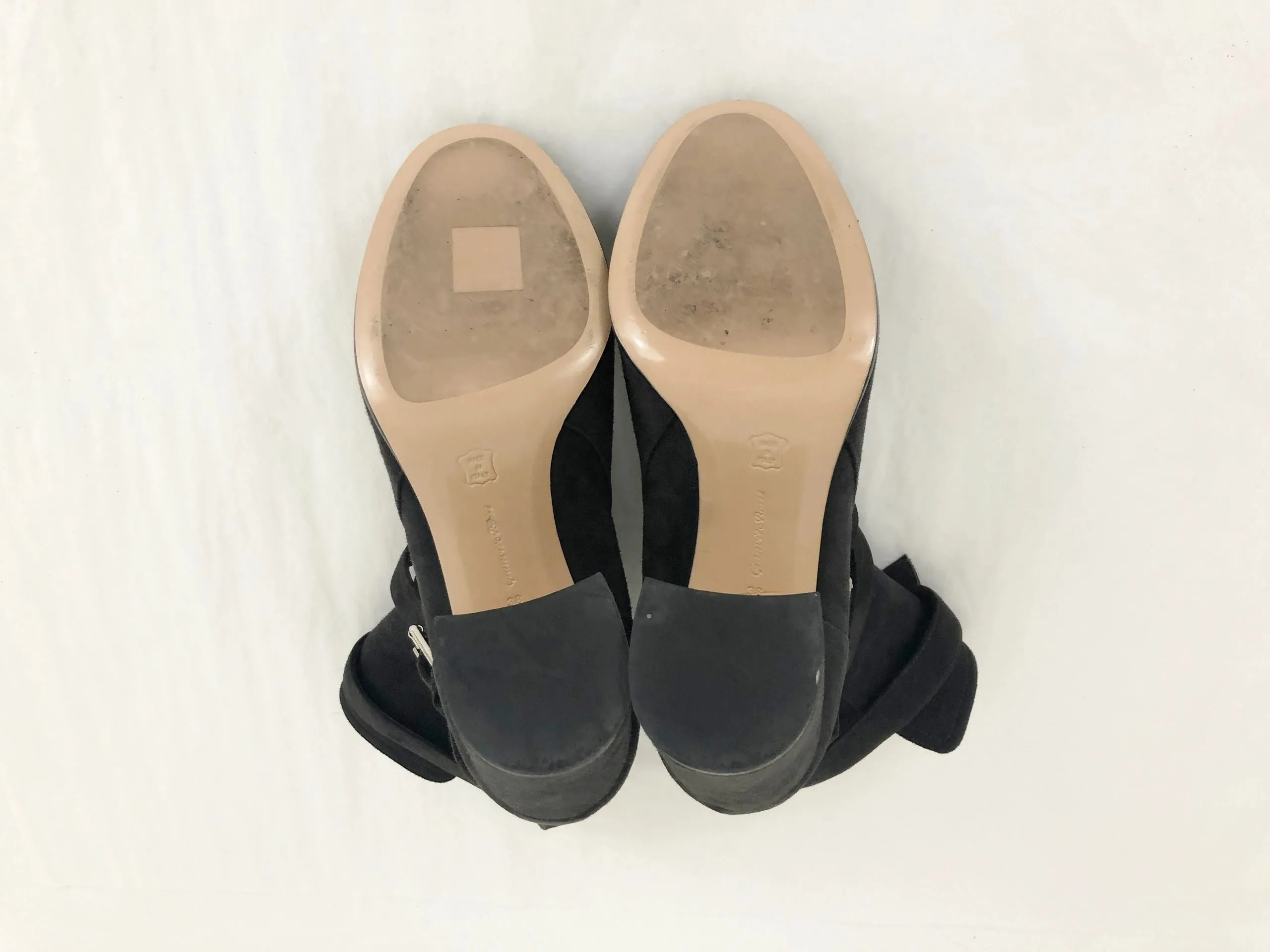 Gianvito Rossi Suede Buckle Boots Size 38 It (8 Us)