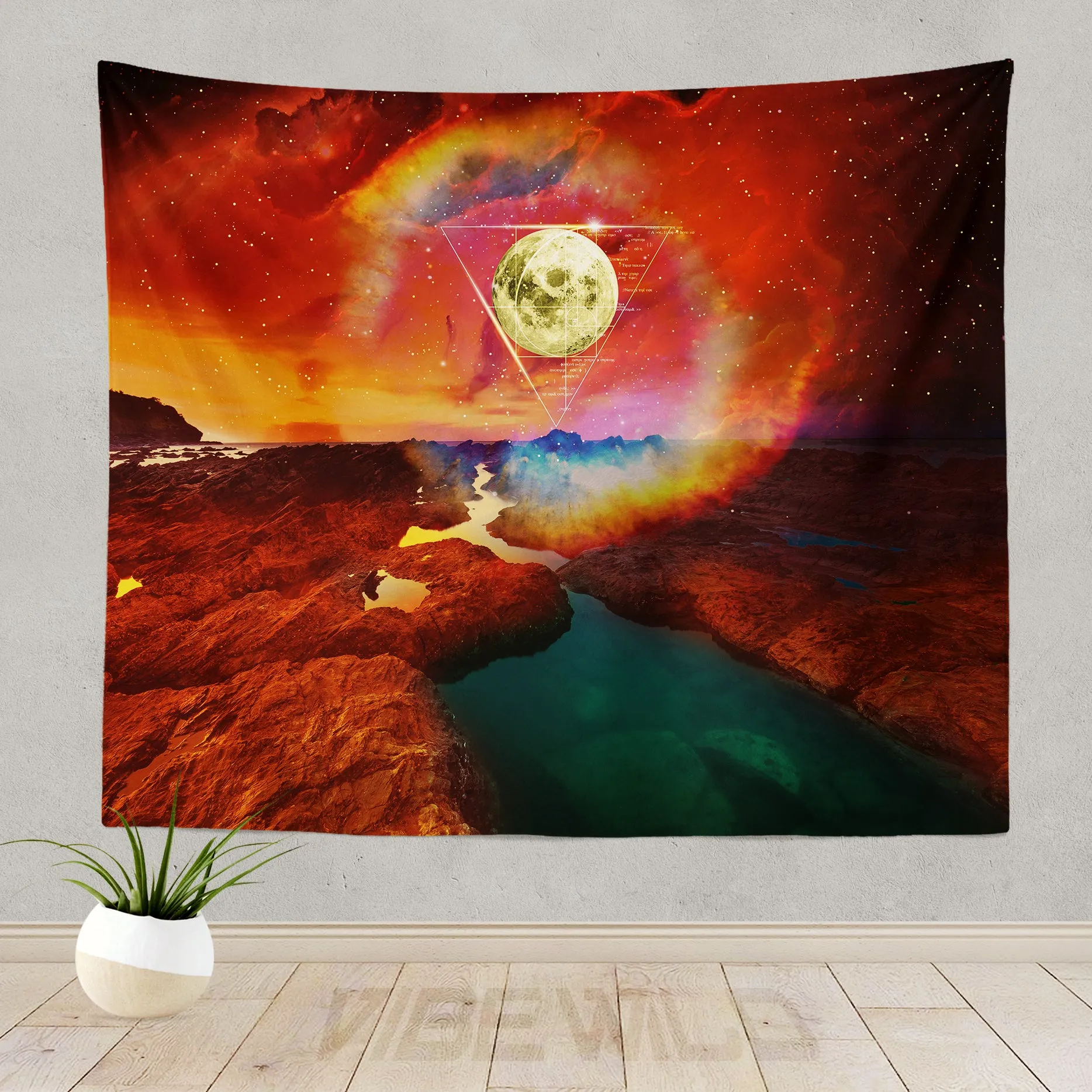 Golden Ratio Moon Tapestry