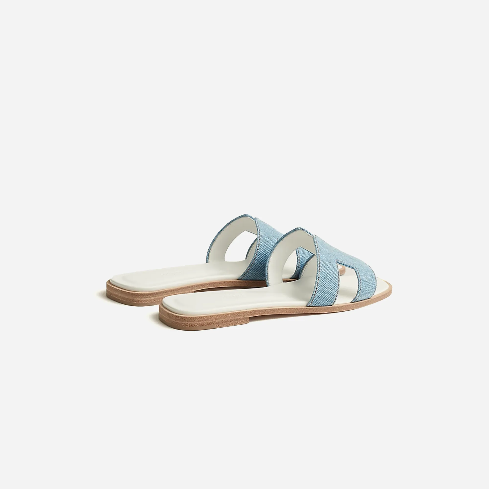 Hermes Oran sandal Bleu Clair
