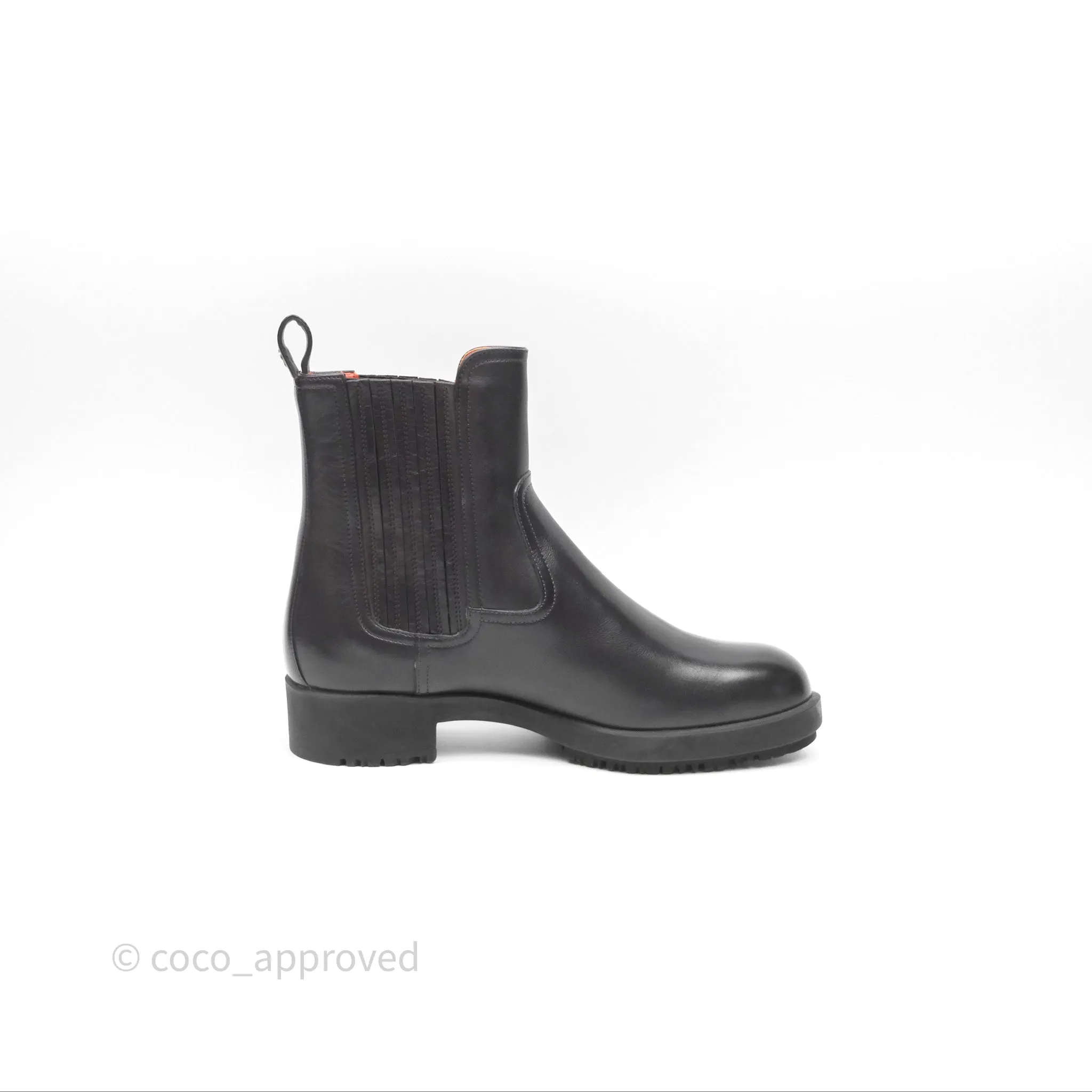 Hermès Kross Training Boots Moka Brown Calfskin Size 35