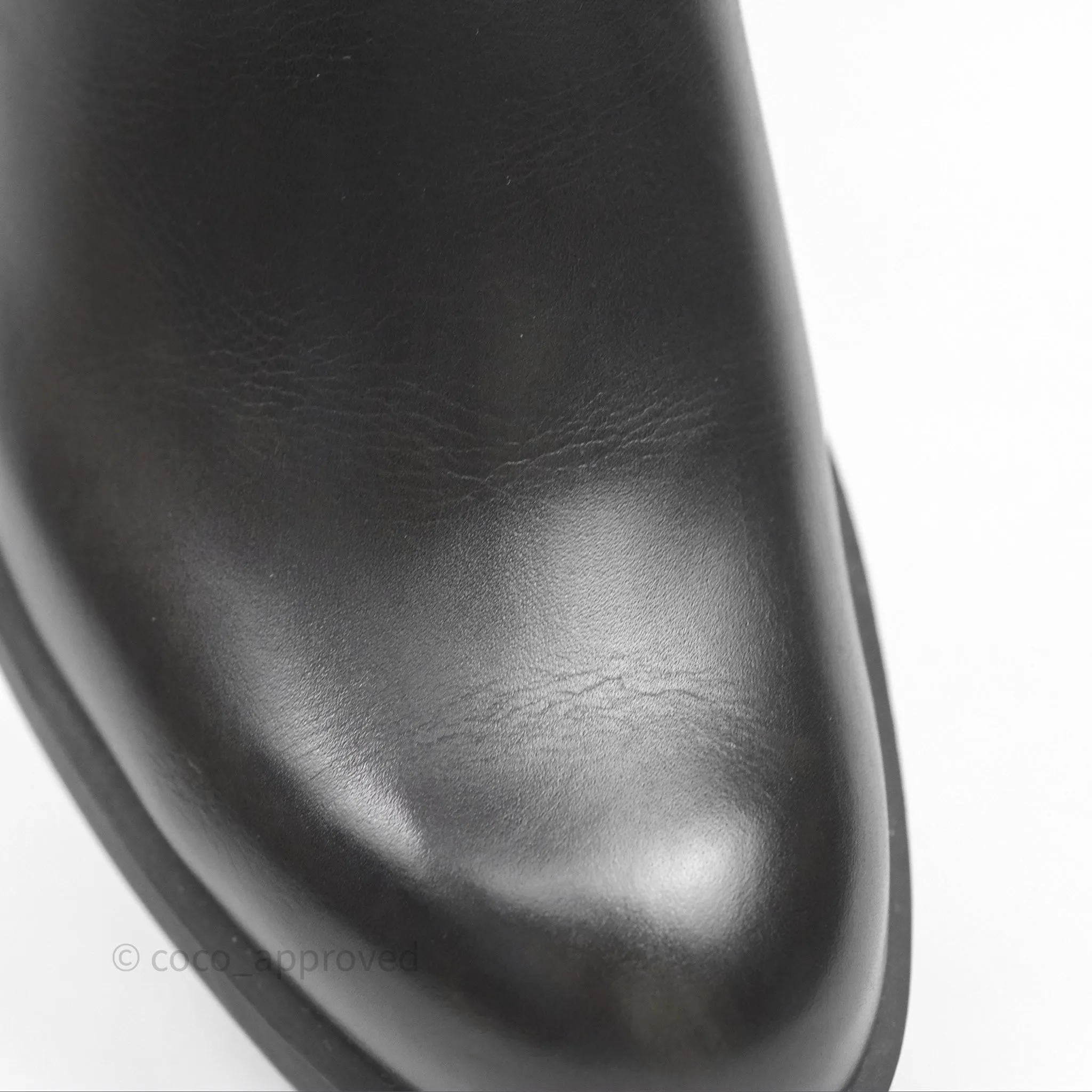 Hermès Kross Training Boots Moka Brown Calfskin Size 35
