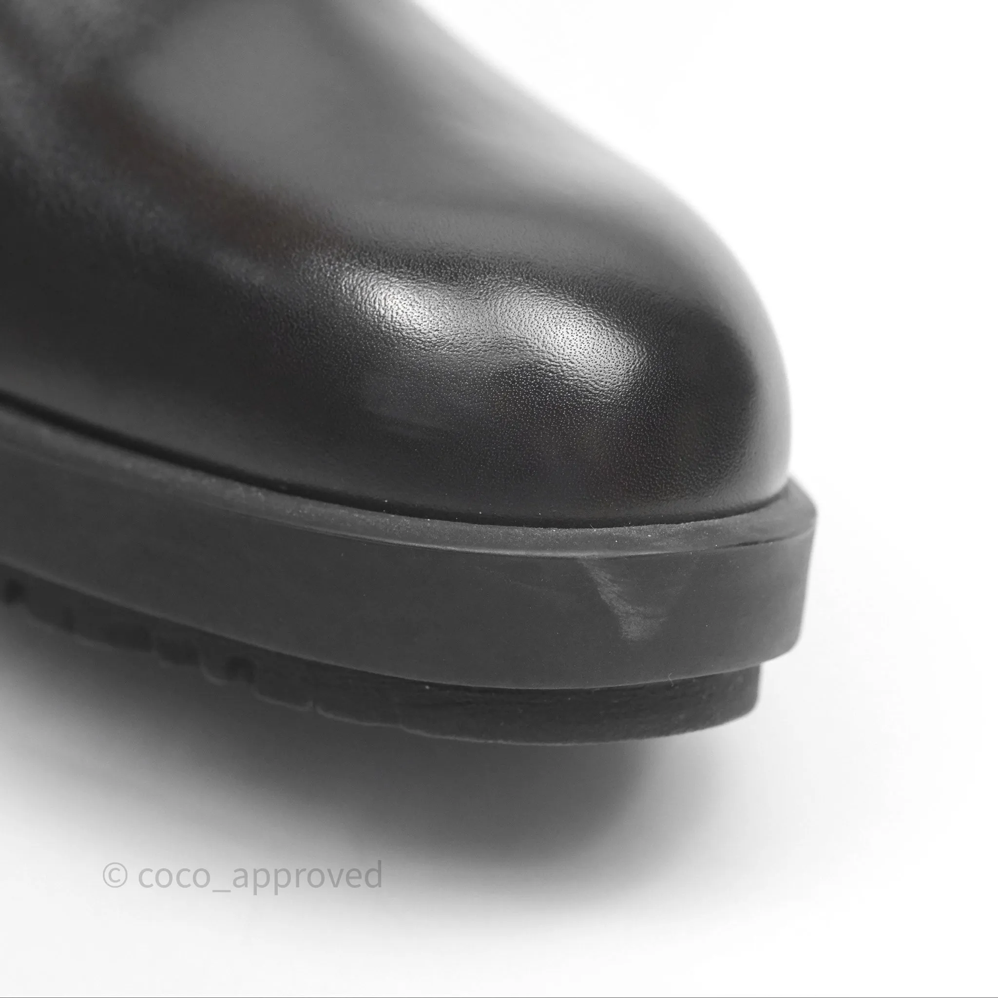 Hermès Kross Training Boots Moka Brown Calfskin Size 35