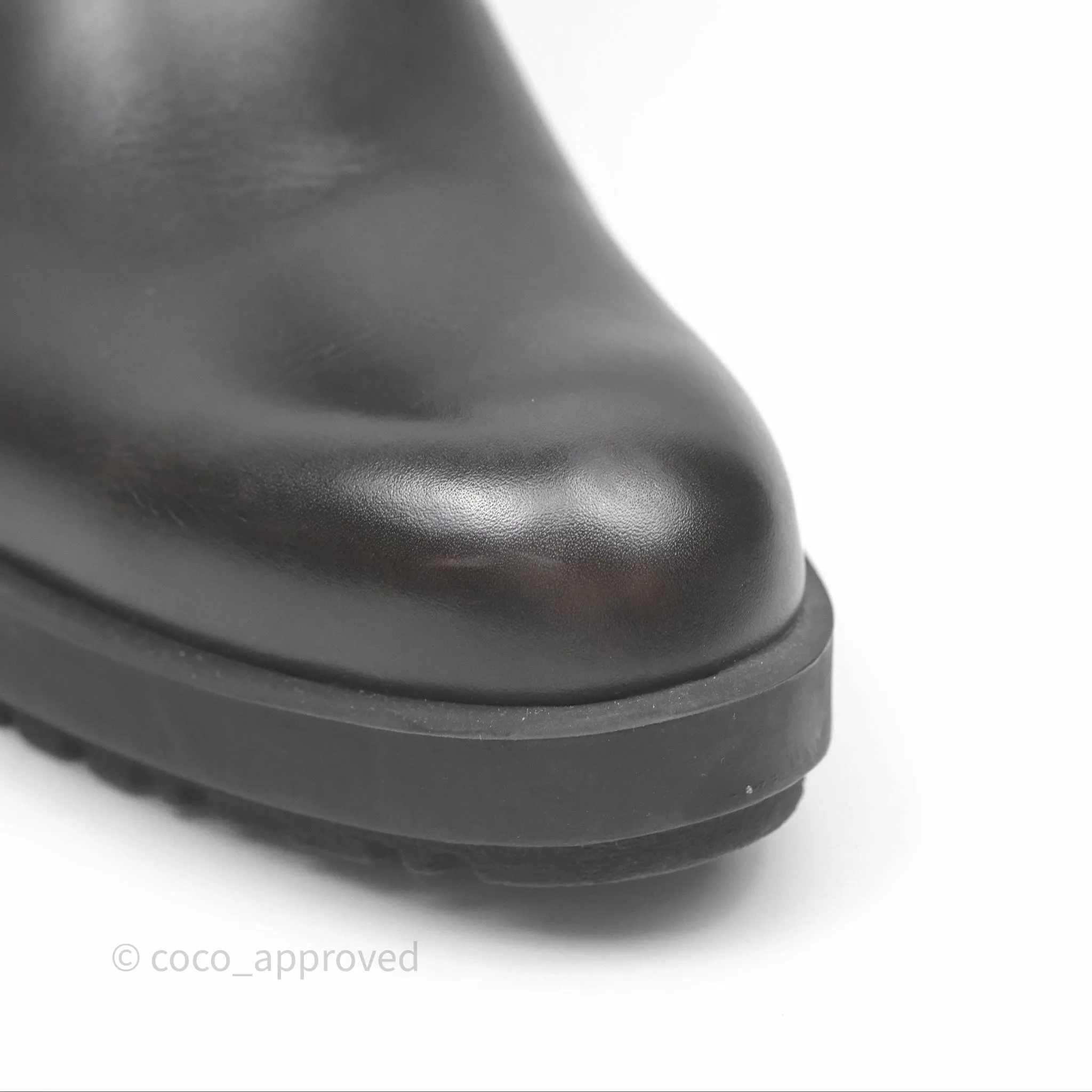 Hermès Kross Training Boots Moka Brown Calfskin Size 35