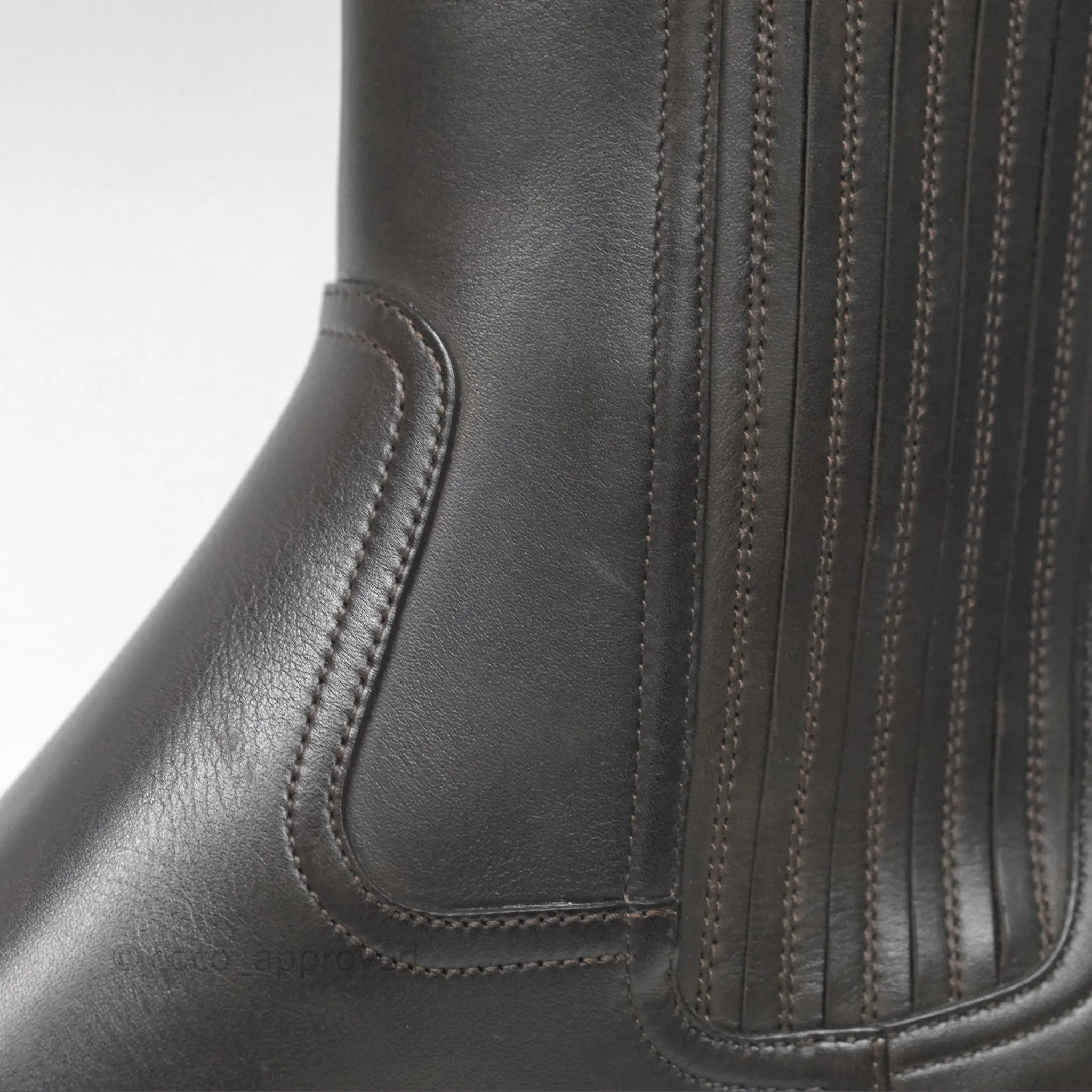 Hermès Kross Training Boots Moka Brown Calfskin Size 35