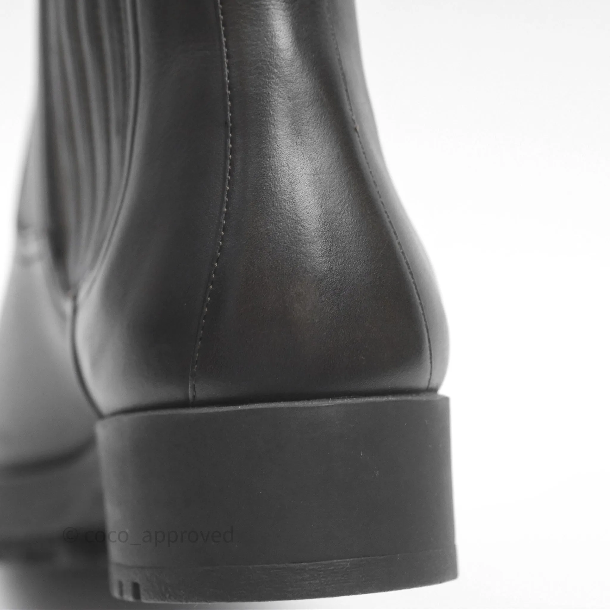 Hermès Kross Training Boots Moka Brown Calfskin Size 35