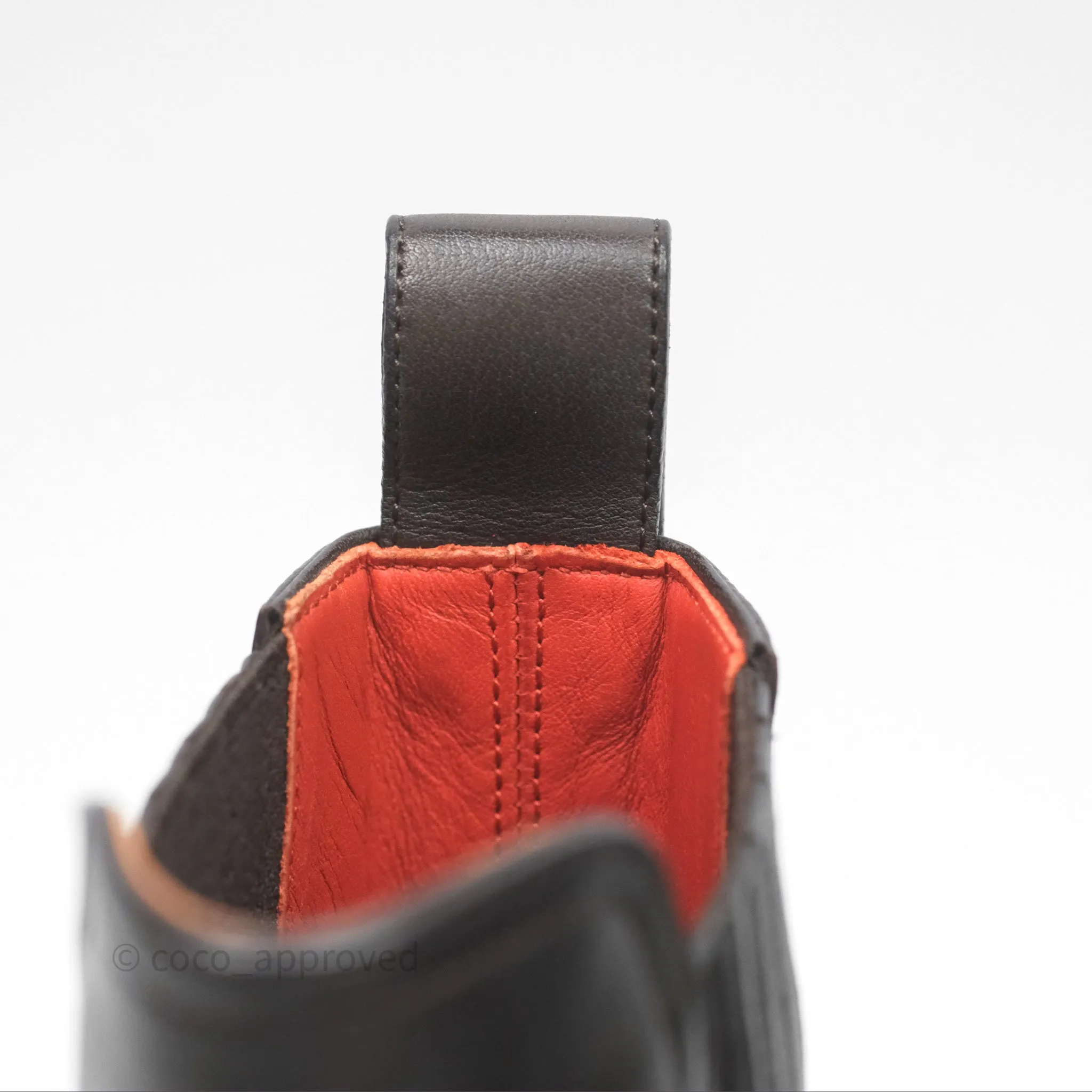 Hermès Kross Training Boots Moka Brown Calfskin Size 35