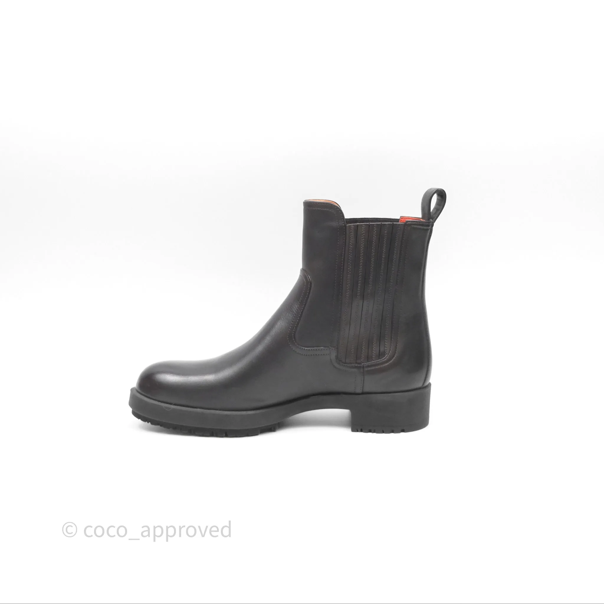 Hermès Kross Training Boots Moka Brown Calfskin Size 35