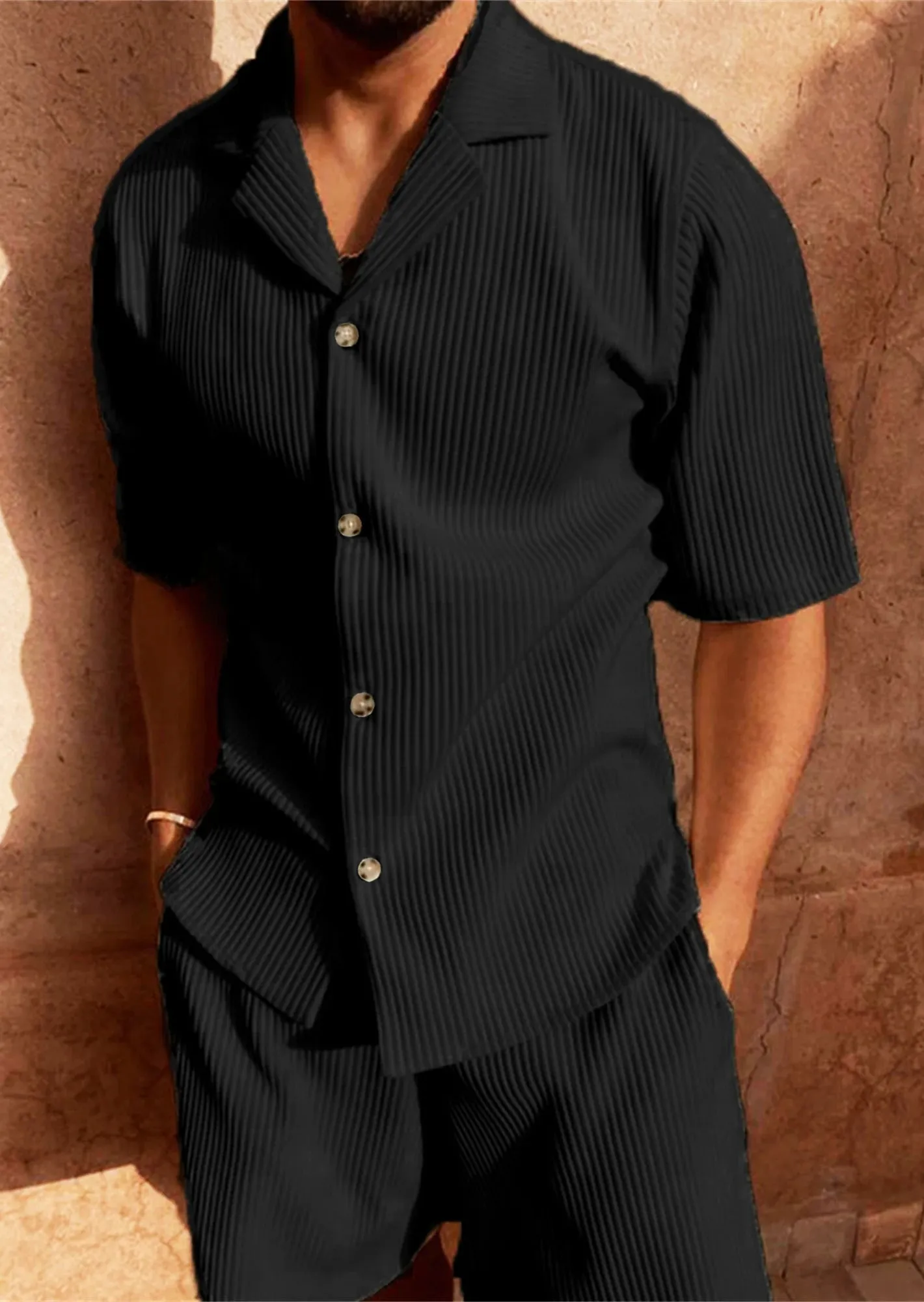 Herren Sommer Kurzarm Anzug Set "Tropical"