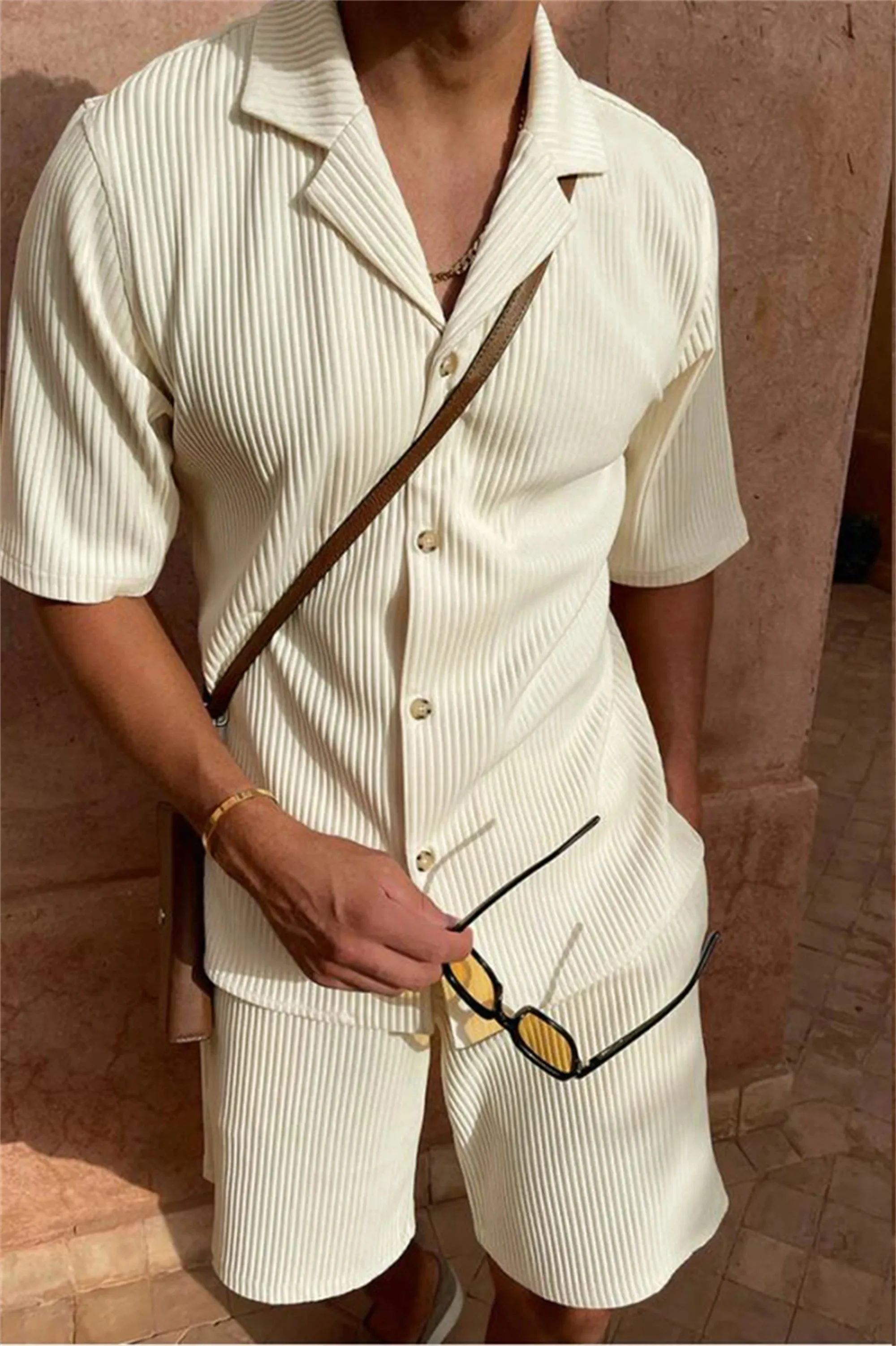 Herren Sommer Kurzarm Anzug Set "Tropical"
