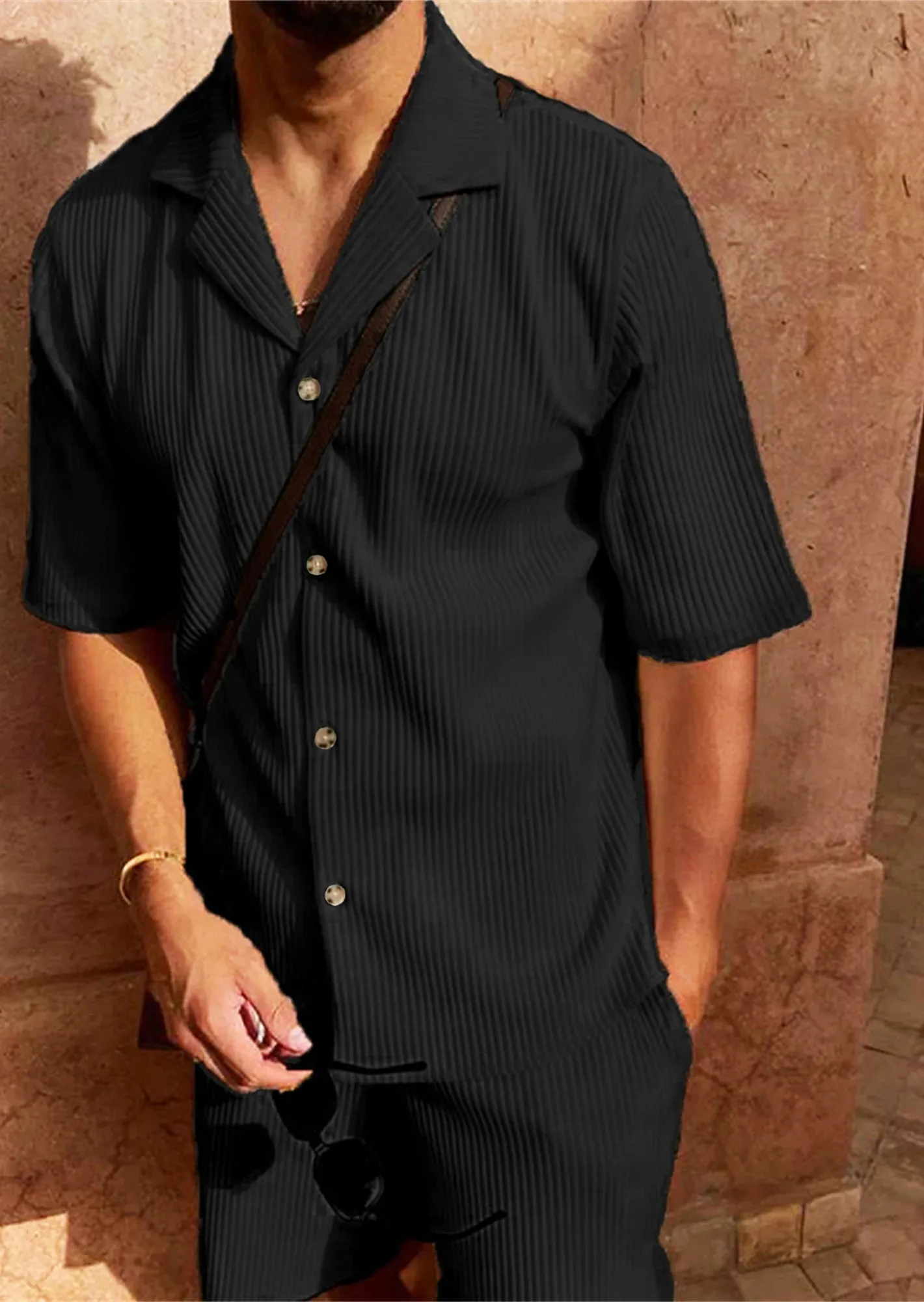 Herren Sommer Kurzarm Anzug Set "Tropical"